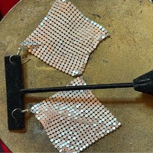 Amazing Silver Mesh Earrings